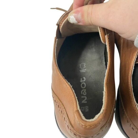 Naot Mens Bondos Oxford Shoes EU 42 US 9 Brown Leather Cap Toe Lace Up NWOB main image 5